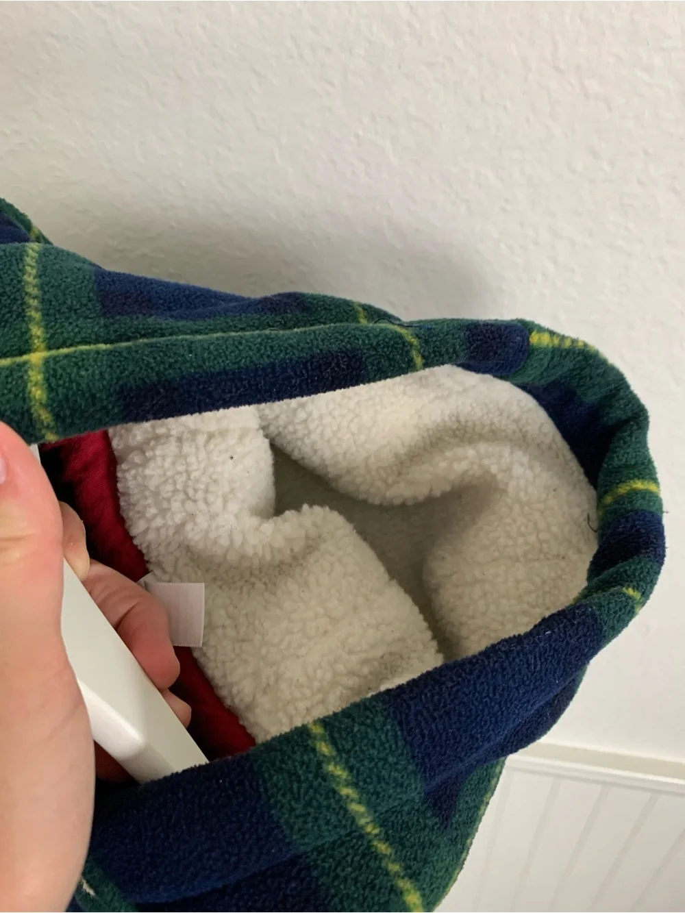 Gap Toddler Plaid Fleece Duffle Coat Toggle